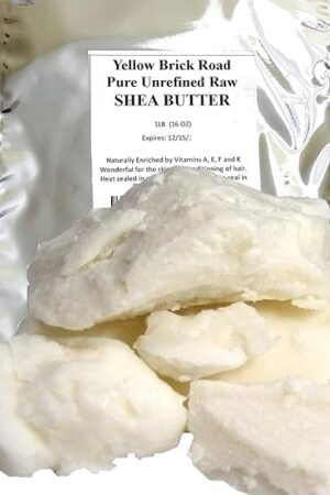 Yellow Brick Road 100% Raw Unrefined Shea Butter-African Grade a Ivory 1 Pound (16oz)…