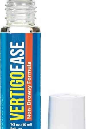 Basic Vigor Vertigo Ease Roll-On (10ml) - Natural & Fast-Acting Vertigo and Dizziness Support with Lavender, Ginger, Frankincense & Essential Oils - Combat Travel Sickness