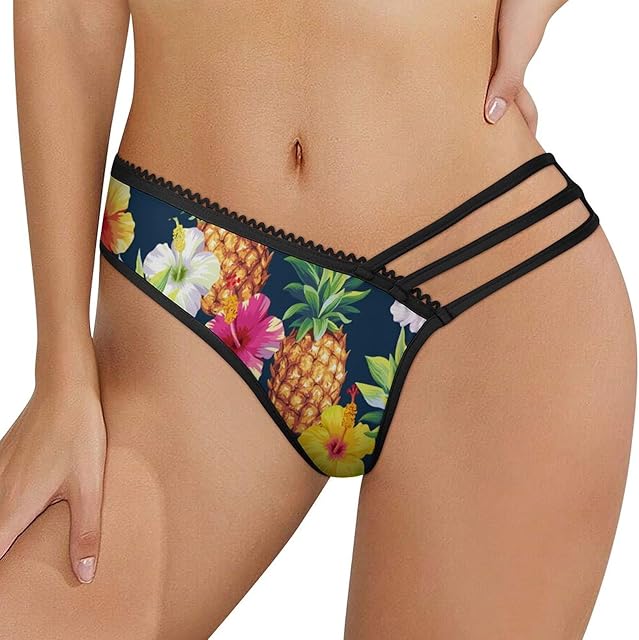 G-String Thongs for Women Panties Stretch T-back Low Rise Hipster Underwear Sexy S-2XXL