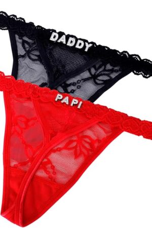 2-Pack Personalized Thongs with Names, Thong with Name on It