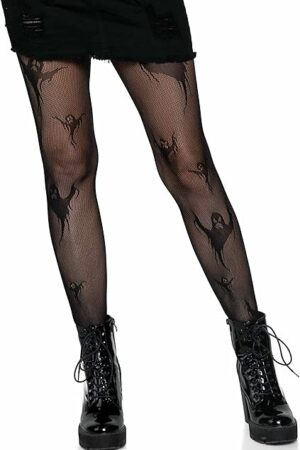 womens Dark Alternative Fishnet Tights