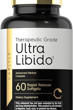 Carlyle Ultra Libido Supplement for Men | 60 Softgel Capsules | Extreme Male Formula | Non-GMO & Gluten Free