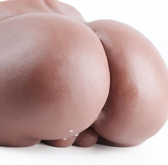 Gay Male Masturbation Doll 7LB - Realistic Silicone Sex Toy with Anus & Testicles | Anatomically Correct Adult Doll for Men (Brown)