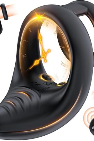 Vibrating Cock Ring Taint Vibrator Penis Ring Male Vibrator, Adult Sex Toys for Men Remote Control Perineum Stimulator Penis Vibrator, Silicone Dual Cockring Male Couple Sex Toy