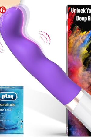 G Spot Vibrator Dildos - Vibrators Wand Curved Tip for Gspot Clitoral Prostate Stimulator, Anal Vibrator Sex Toy for Women, Mini Wand Vibrator Slim Female Vibrater Adult Toys, Vibradores Consoladores