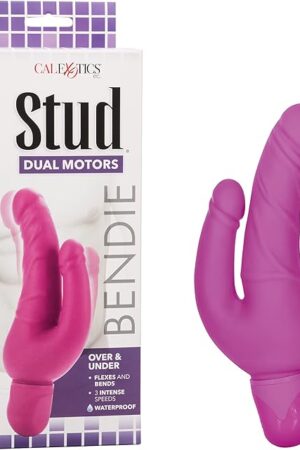 California Exotics Bendie Power Stud Over and Under, Pink