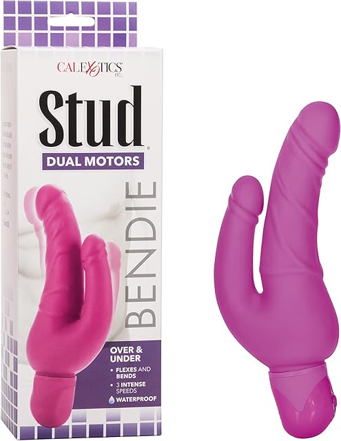 California Exotics Bendie Power Stud Over and Under, Pink