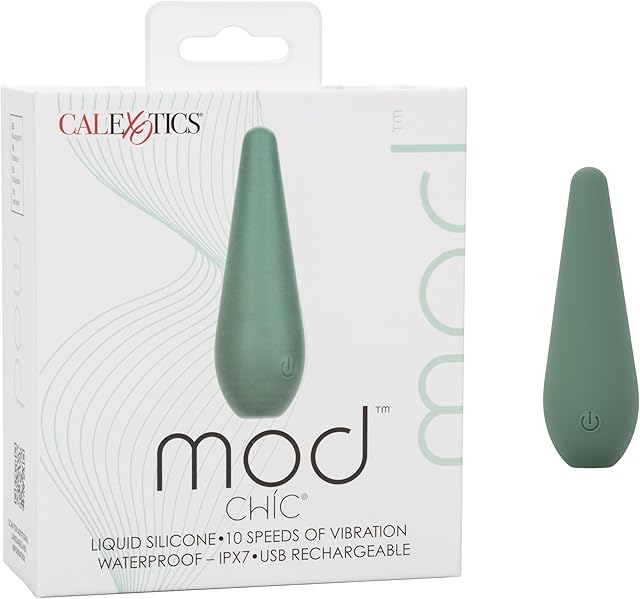 CalExotics Mod Chic Soft Pinpoint Flexible Tip Vibrator for Women with 10-Speed Vibrations and Body Safe Silicone - SE-0009-60-3