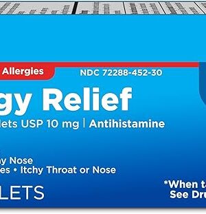 Amazon Basic Care Allergy Relief Loratadine Tablets 10 mg, 300 Count (Packaging may vary)