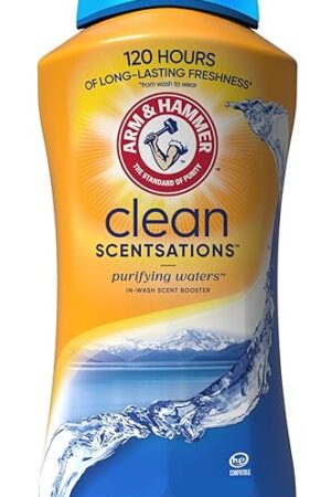 ARM & HAMMER Clean Scentsations In-Wash Scent Booster, Laundry Scent Booster Purifying Waters scent, 45 Oz