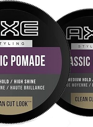 Axe Pomade: Medium Hold and Natural Finish for Easy Styling, 264oz (2 Count)