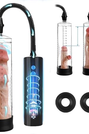 Electric Penis Vacuum Pump,Instant Erection and Penis Enlargement with 3 Suction Modes. Rechargeable Automatic Masturbator for Men, Penis Enlargement Extend Pump, ED Treatment,Adult Toy (Black)