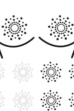 4 Pairs Fun Crystal Rhinestone Breast Nipple Covers, Sexy Nipple Cover Pasty Diamond Reusable Crystal Pasty Petals Rave Tassel Stickers Gift Sexy Pasties Nipples Stickers for Women