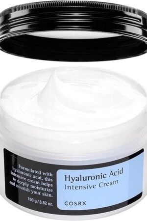 COSRX Hyaluronic Acid Moisturizing Cream, Long-lasting Hydration, Rich Moisturizer for Sensitive Skin 352 oz / 100g, Korean Skin Care, Animal Testing Free, Parabens Free