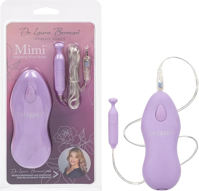 CalExotics Dr Laura Berman Intimate Basics Mimi - Waterproof Bullet Vibrator - Adult Toys for Couples - Pocket Massager - Purple