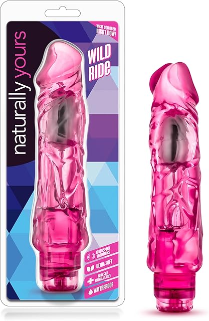 Blush Naturally Yours 9.25 Wild Ride Long Realistic Vibrating Dildo - Multi-Speed Powerful Vibrator, IPX7, Clit G-Spot Vaginal Play Cock - Adult Sex Toy Penis for Women, Men & Couples - (Pink)