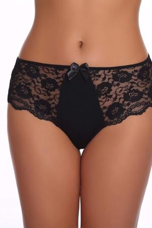 Women's Sexy Floral Lace Panties Cotton Hipster Briefs Women Lingerie