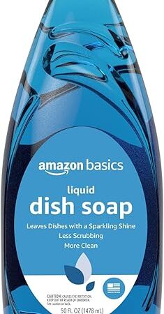 Amazon Basics Dish Soap, Fresh Scent, 50 Fl Oz, Pack of 1