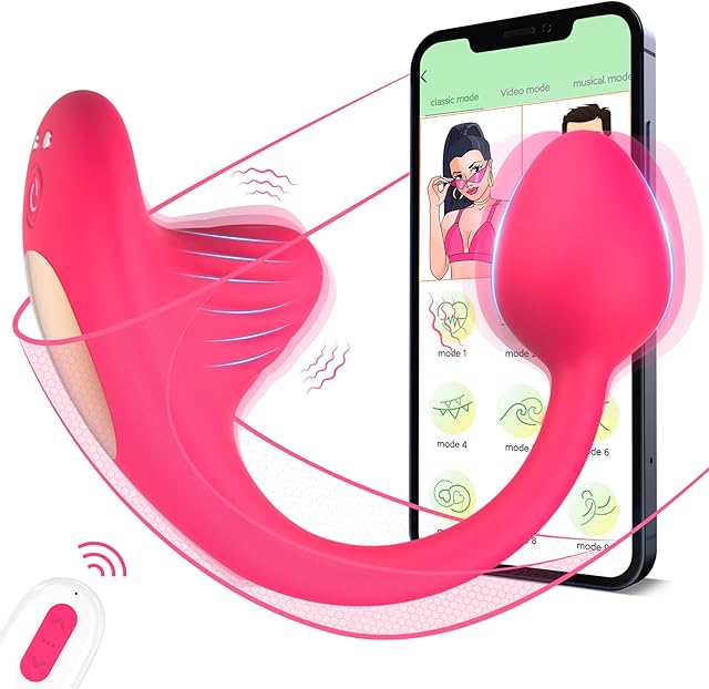 Wearable Panty Vibrator Sex Toys - App?Remote Control G Spot Anal Dildo Vibrator for Couples with Vibrating Bullet Egg, 10 Vibrations Butterfly Clitoral Massager Adult Sex Toys & Games for Women Men?