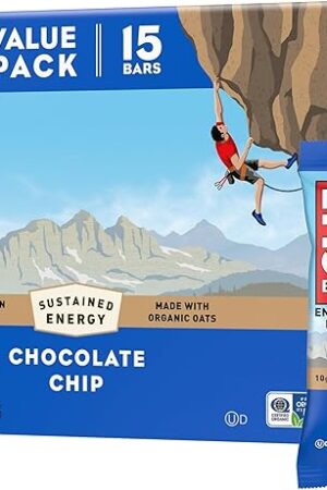 CLIF BAR - Protein Bars - Chocolate Chip - Made with Organic Oats - Energy Bars - Non-GMO - (15 Pack)
