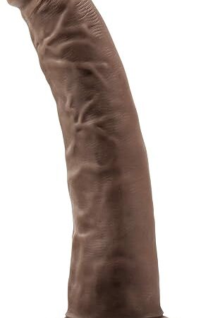 Eden Adult Sex Toy - Realistic G-spot Dildo - 7.5 Inch - Suction Cup Dildo Without Balls - Strap-On Harness Compatible for Hands-Free - Ultra-Soft Curved Penis for Vaginal Anal Stimulation - Chocolate