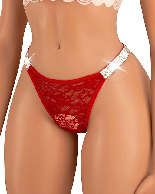 Women Shine Strap Thongs Underwear Sexy Comfortable Panties Underwear