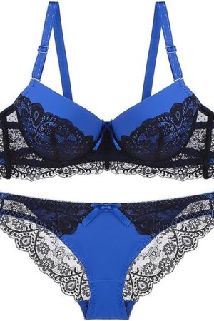 Women's Exotic Lingerie Sets Underwire Push Up Bra and Panty Set Sexy Two Piece Lingerie Set