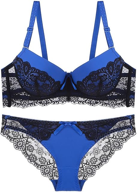 Women's Exotic Lingerie Sets Underwire Push Up Bra and Panty Set Sexy Two Piece Lingerie Set