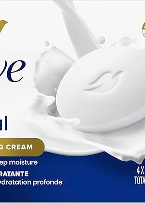 Dove Beauty Bar Soap Original 24 Count for Soft, Smooth Skin, with 1/4 Moisturizing Cream 375 oz