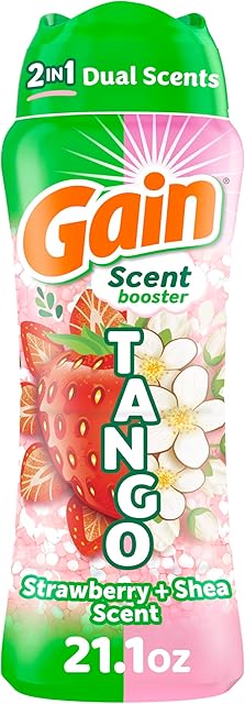 Gain Tango 2-in-1 Laundry Scent Booster Beads, Strawberry and Shea Scent, 211 oz, Laundry Beads with Dual Scents Plus All Day Freshness