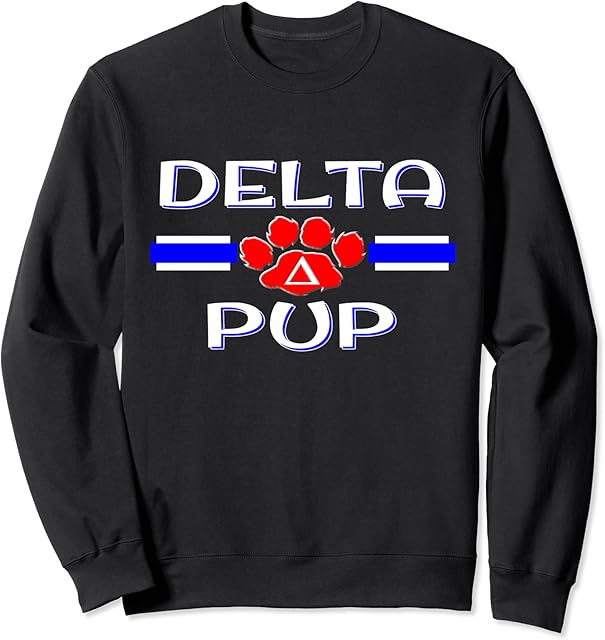 Delta Pup Play Fetish Shirt, BDSM Submissive Human Puppy Sweatshirt