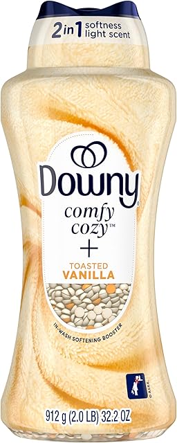 Downy Comfy Cozy In-Wash Laundry Scent Booster Beads, Toasted Vanilla Scent, 322 oz, Softness and Freshness