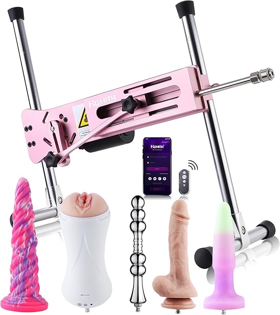Hismith 100W Premium Sex Machine, APP Controlled Sex Machine with KlicLok System, Love Machine Gift Packaging for Anniversaries, Anal Use Thrusting Machine &