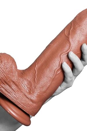 31'' Diameter Huge Dildo with Small Glans Black Dildo for Women, 13'' Safe PVC Material Anal Big Thick Dildo with Strong Suction Cup Adult G-spot Penis for Male Female Adult Toys & Games