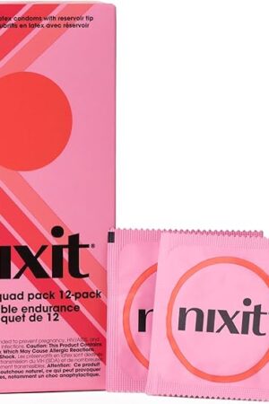 Condoms | Ultra-Thin & Lubricated | No UTI Causing Chemical Irritants | Free from Toxins, Parabens, Spermicide, Glycerin & Fragrances | Vegan-Friendly Latex | 53mm Wide, 190mm Long (12 Count)