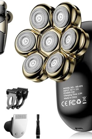 Head Shavers for Bald Men: 5-in-1 Electric Razor - IPX7 Waterproof Shaving Grooming Kit for Balder - Turbo Speed & Precision Blades