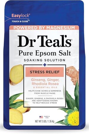 Dr Teal's Pure Epsom Salt, Stress Relief with Essential Oils, 3 lbs