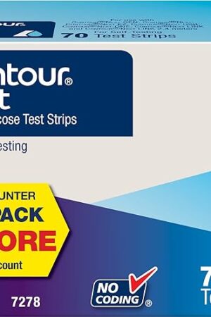 Contour Next Blood Glucose Test Strips for Diabetes, 70 Count (Pack of 1)