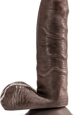Eden Adult Sex Toy - Realistic Foreskin Dildo - 7 Inch - Lifelike Uncut Dildo with Suction Cup - Strap-On Small Penis for Vaginal & Anal Play - Handmade Texture Cock for Women Men Couples - Chocolate