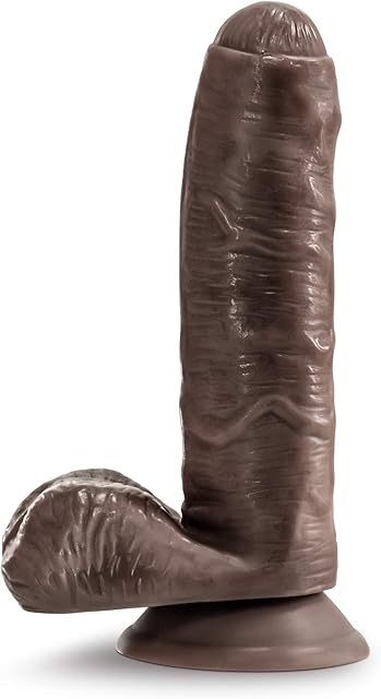 Eden Adult Sex Toy - Realistic Foreskin Dildo - 7 Inch - Lifelike Uncut Dildo with Suction Cup - Strap-On Small Penis for Vaginal & Anal Play - Handmade Texture Cock for Women Men Couples - Chocolate