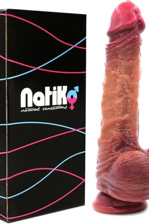 Adult Toys Sex Toys Realistic Dildo for Women and Couple Sliding Skin Foreskin Realistic Testicles Anal Vaginal Stimulation Strapon High Grade Silicone 8.46"