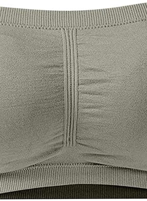 Women's Sexy Bandeau Bras Comfy Seamless Removable Pad Wirefree Daily Bra Soft Strapless Tube Top Bralettes