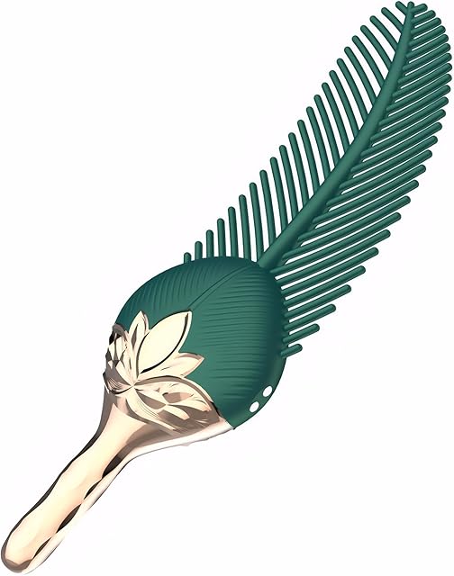 Feather Vibrator for Women ? 10 Vibration Modes Clitoral & G-Spot Stimulator, Soft Silicone Nipple Massager, Waterproof Quiet Sex Toy for Female Pleasure