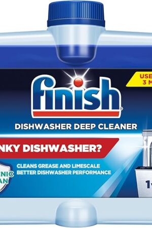 Finish Dishwasher Cleaner Liquid, Deep Cleans Hidden Grease & Limescale, Fights Odors & Maintains Performance, 3 Month Supply, 845oz, 1 Bottle