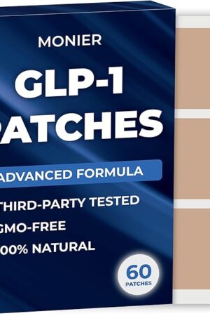 GLP-1 Patches for Women & Men | GLP1 Patch with Berberine, L-Glutamine, Garcinia Cambogia, Resveratrol | 60 Days Supply