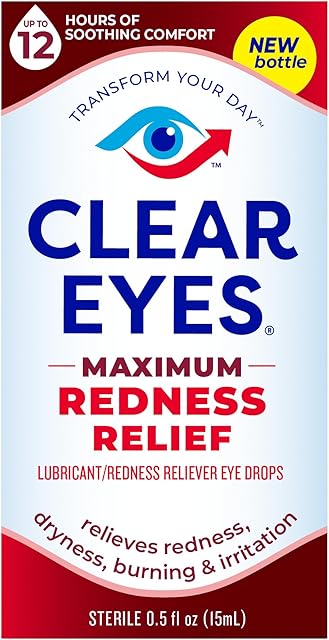 Clear Eyes | Maximum Redness Relief Eye Drops | 0.5 FL OZ