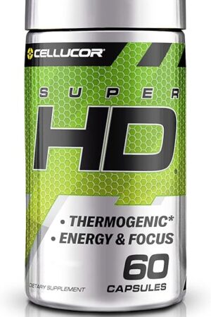 Cellucor SuperHD Thermogenic Fat Burner Weight Loss Supplement, Appetite Suppressant, & Energy Booster Capsimax, Green Tea Extract, 160mg Caffeine & More 60 Capsules (Packaging May Vary)
