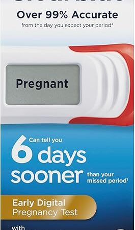 Clearblue Early Digital Pregnancy Test, Early Detection at Home Pregnancy Test, 2 Ct