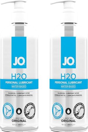 2 PACK System Jo H2O Water-based Lubricant-16 oz