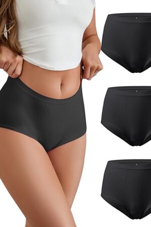 Women Boxer Briefs Seamless Soft Boy Shorts Underwear Stretchy Cheeky Boyshort Panties Microfiber Pack
